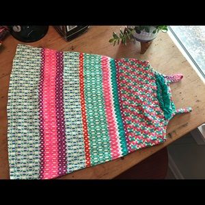 Cute girls Hanna Andersson 120 sundress green red